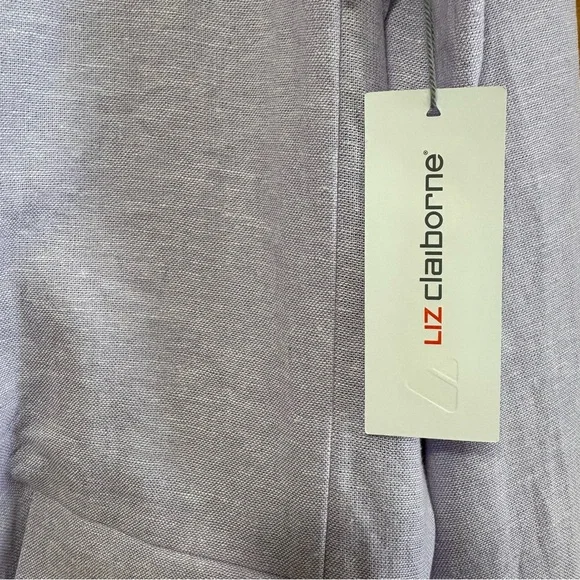 Liz Claiborne Light Purple Linen Blend Blazer NWT - Picture 4 of 10